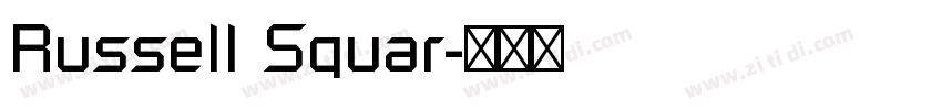 Russell Squar字体转换 Russell Squar字体转换